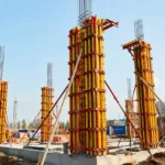 Опалубка высоких колонн балочно-ригельная